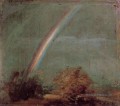 Paysage avec un double Rainbow romantique John Constable